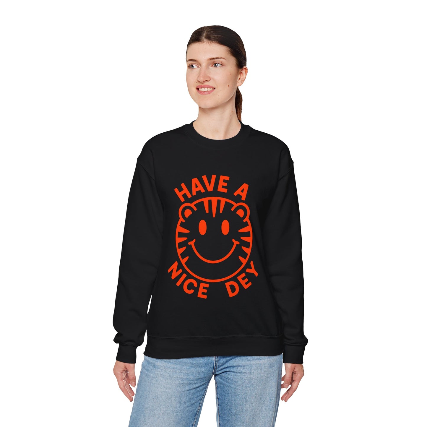 Crewneck Have a Nice Dey Sweatshirt - Cincinnati Bengals Fan Gear for Summer