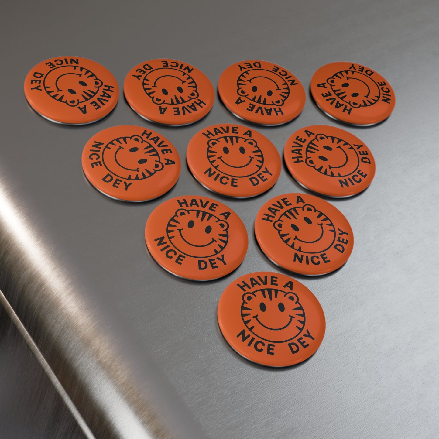 Have a nice DEY Tiger Button Magnet, Fun Home Décor, Gift for Kids, Teachers, Party Favor, Kitchen Accessory