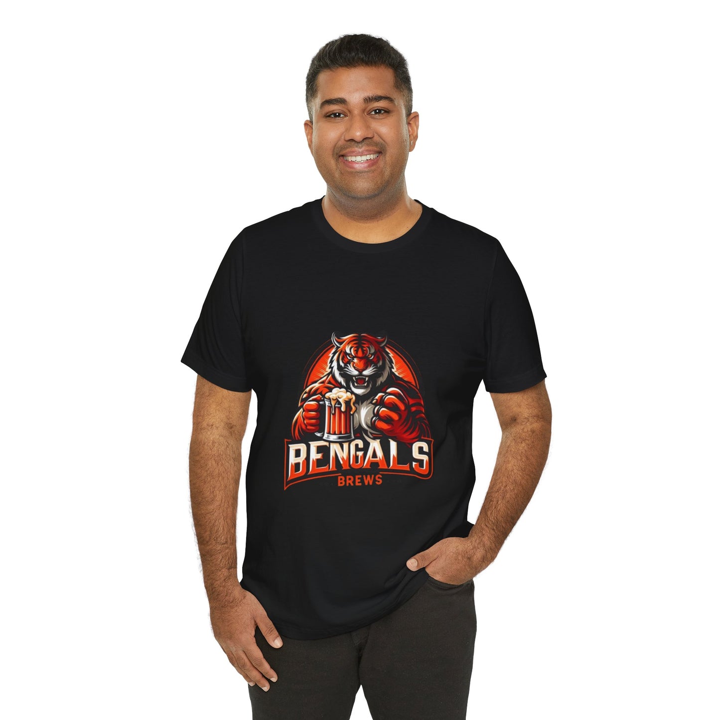 Bengals and Brews Tee Unisex Jersey Short Sleeve Tee
