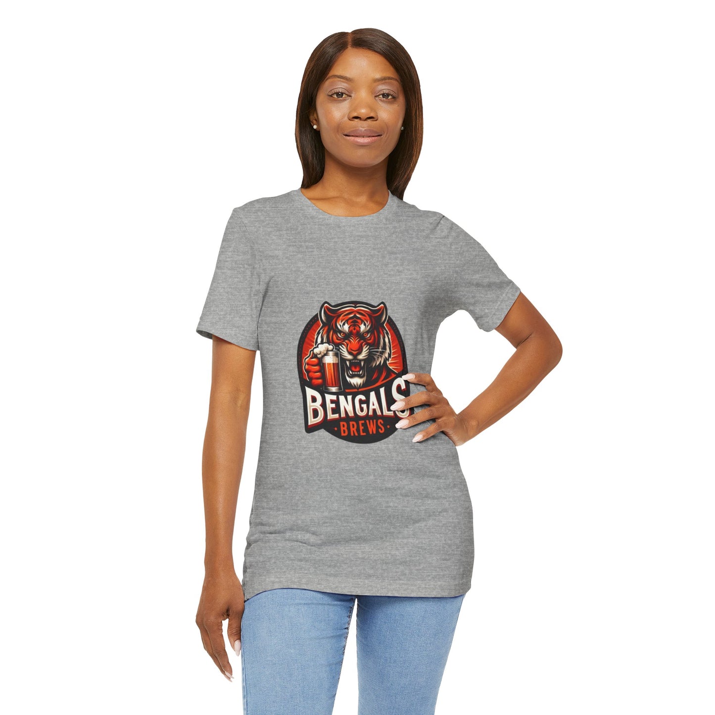 Bengals and Brews Tee Unisex Jersey Short Sleeve Tee