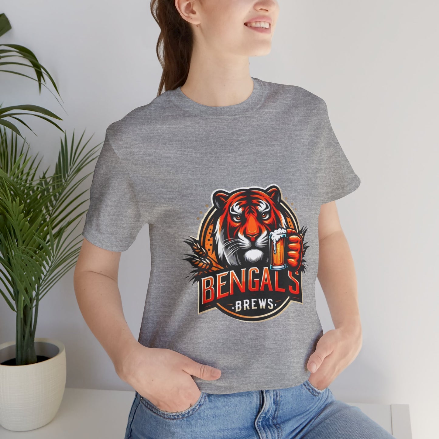 Bengals and Brews Tee Unisex Jersey Short Sleeve Tee