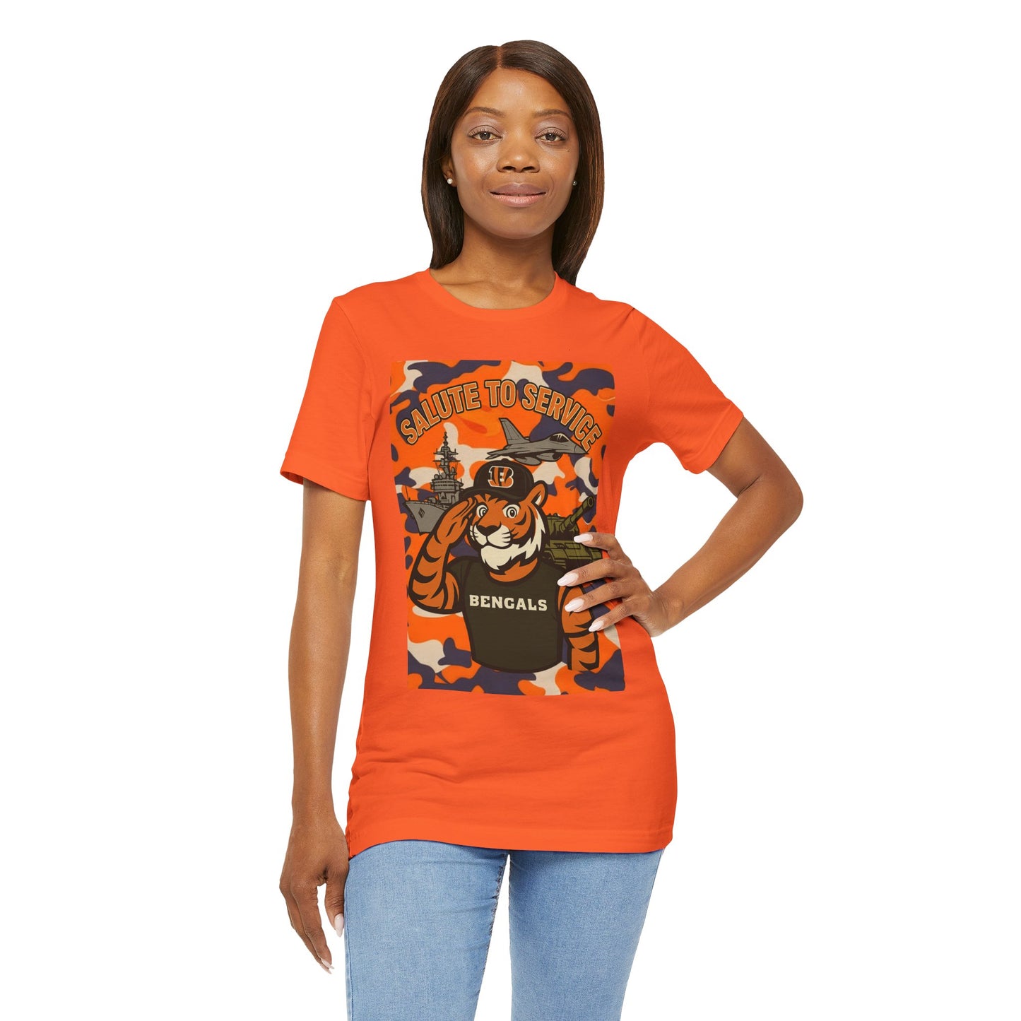 Salute to Service Tigers Unisex Jersey Tee - Camo Design