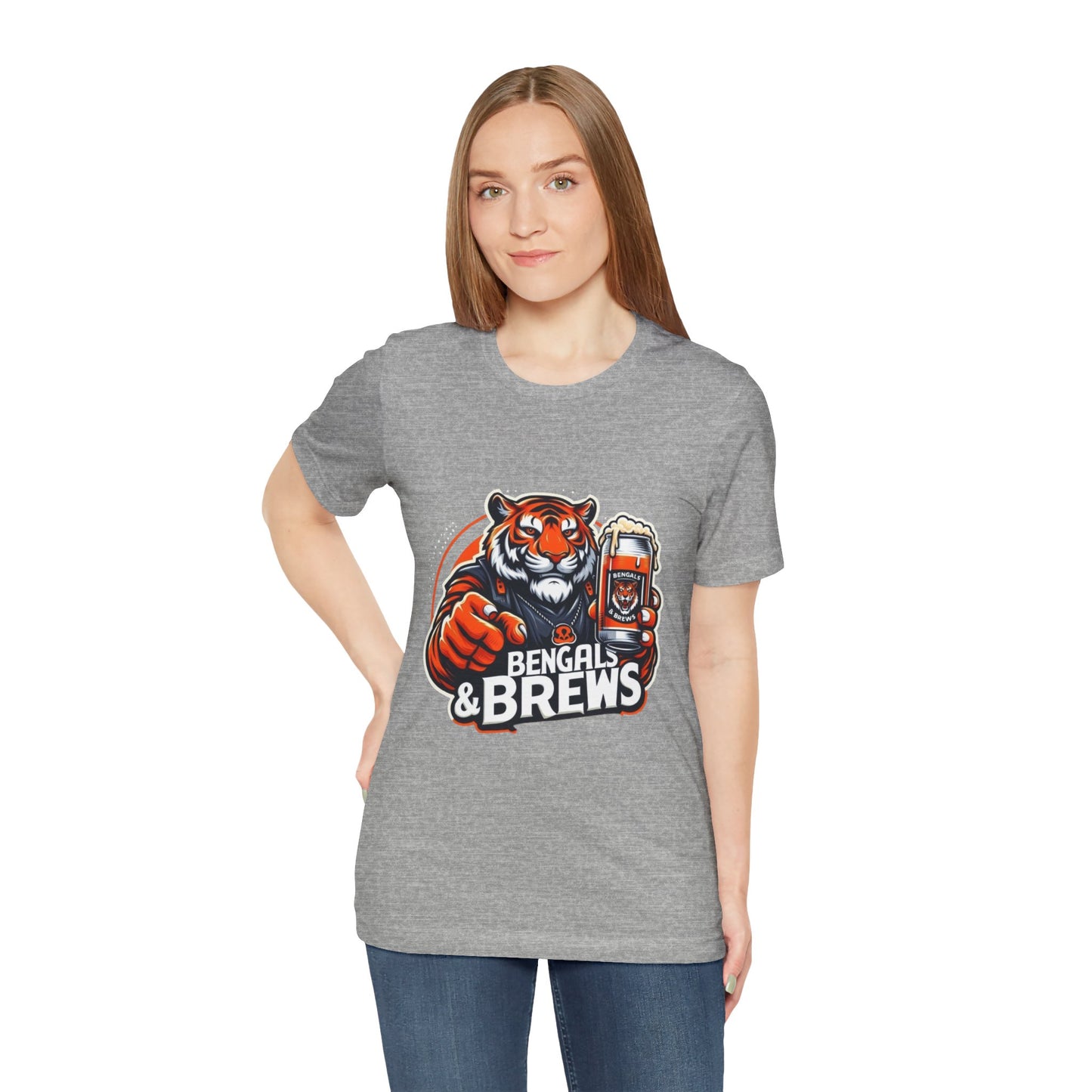Bengals and Brews Tee Unisex Jersey Short Sleeve Tee