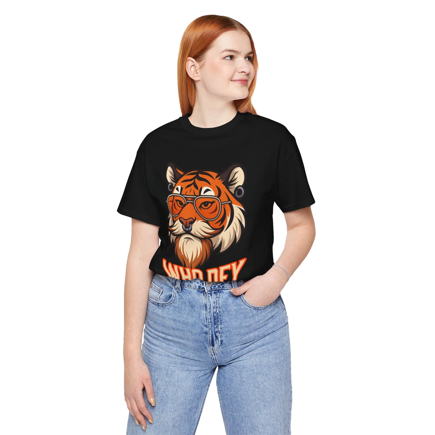 WhoDey Tiger Graphic Tee - Unisex Jersey Tee