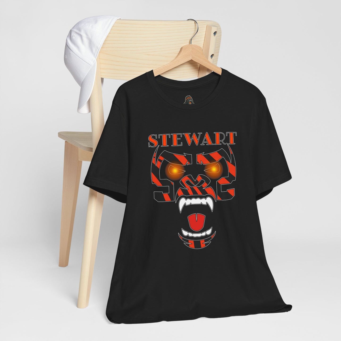STEWART Fierce Gorilla WhoDey Design Graphic Tee - '