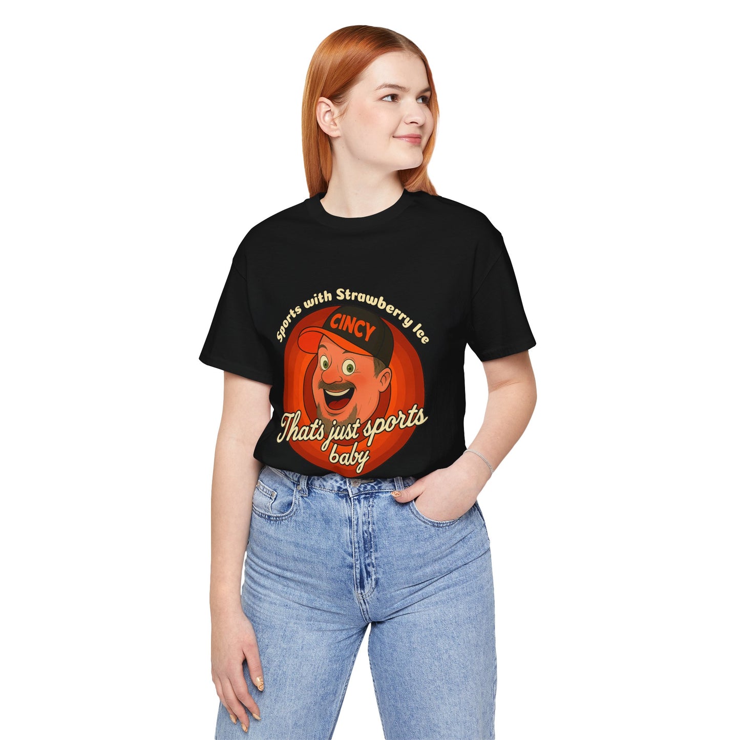 Sports with Strawberry Ice Tee, Casual Wear, Gift for Sports Fans, Unisex Shirt, Birthday or Holiday Apparel