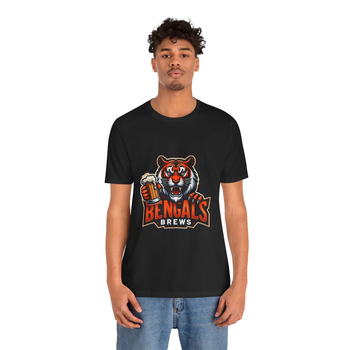 Bengals and Brews Tee Unisex Jersey Short Sleeve Tee