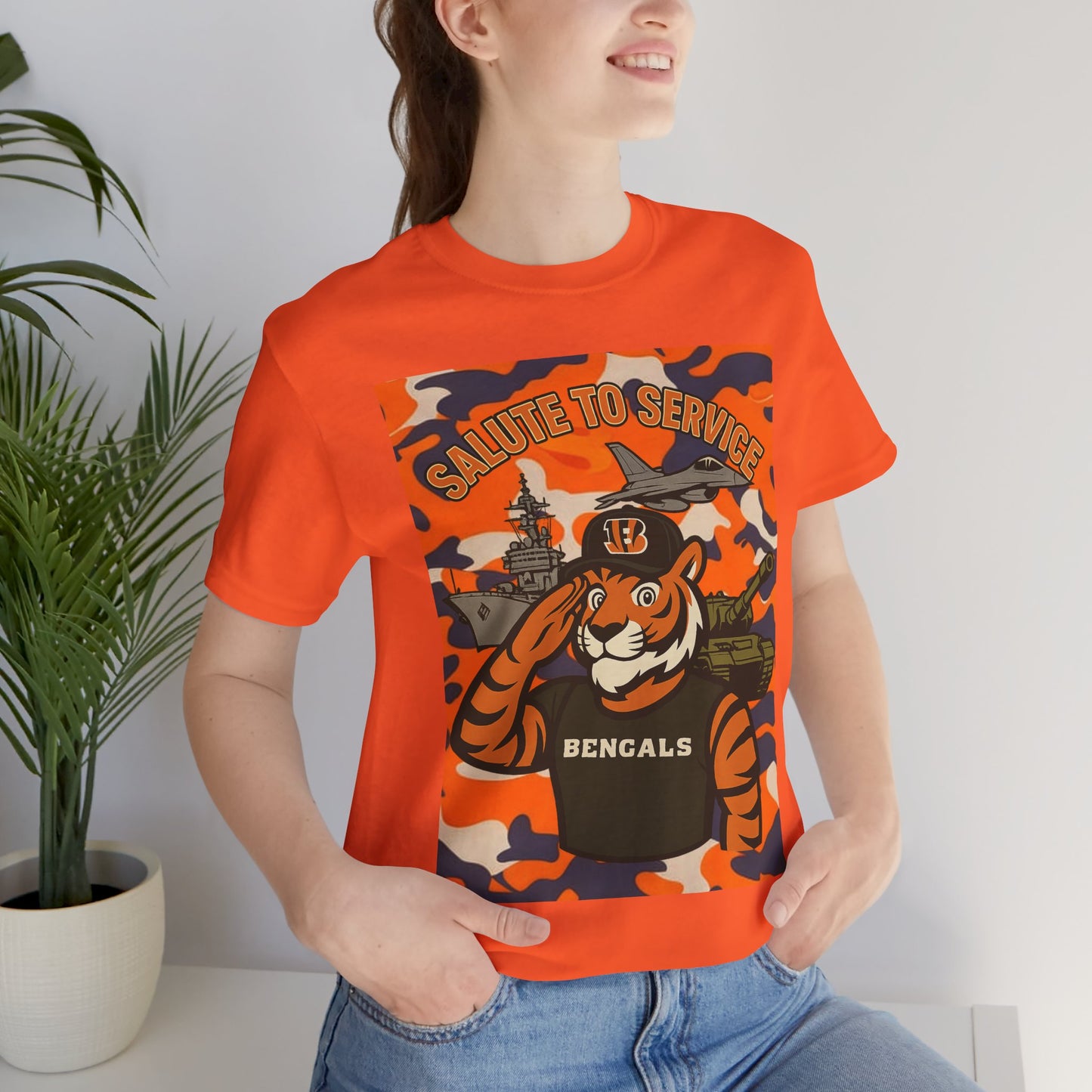 Salute to Service Tigers Unisex Jersey Tee - Camo Design
