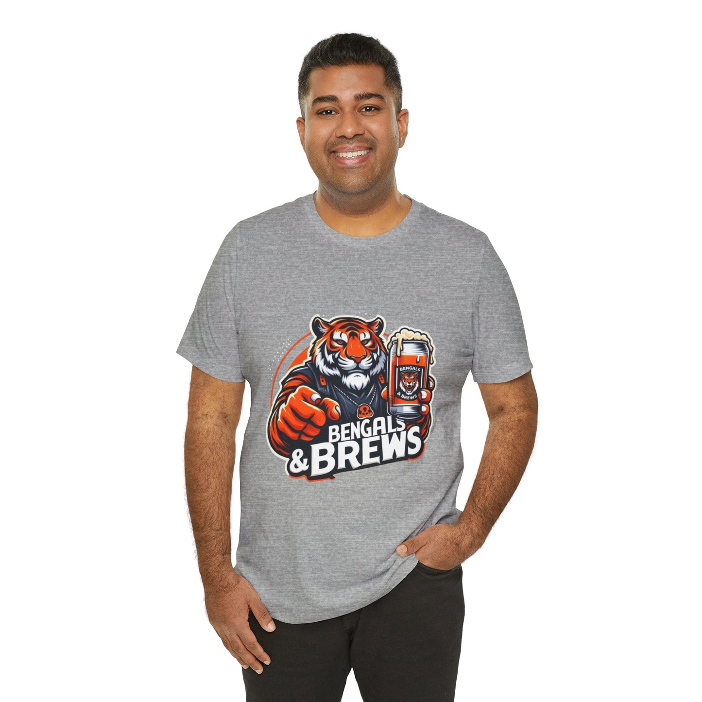 Bengals and Brews Tee Unisex Jersey Short Sleeve Tee
