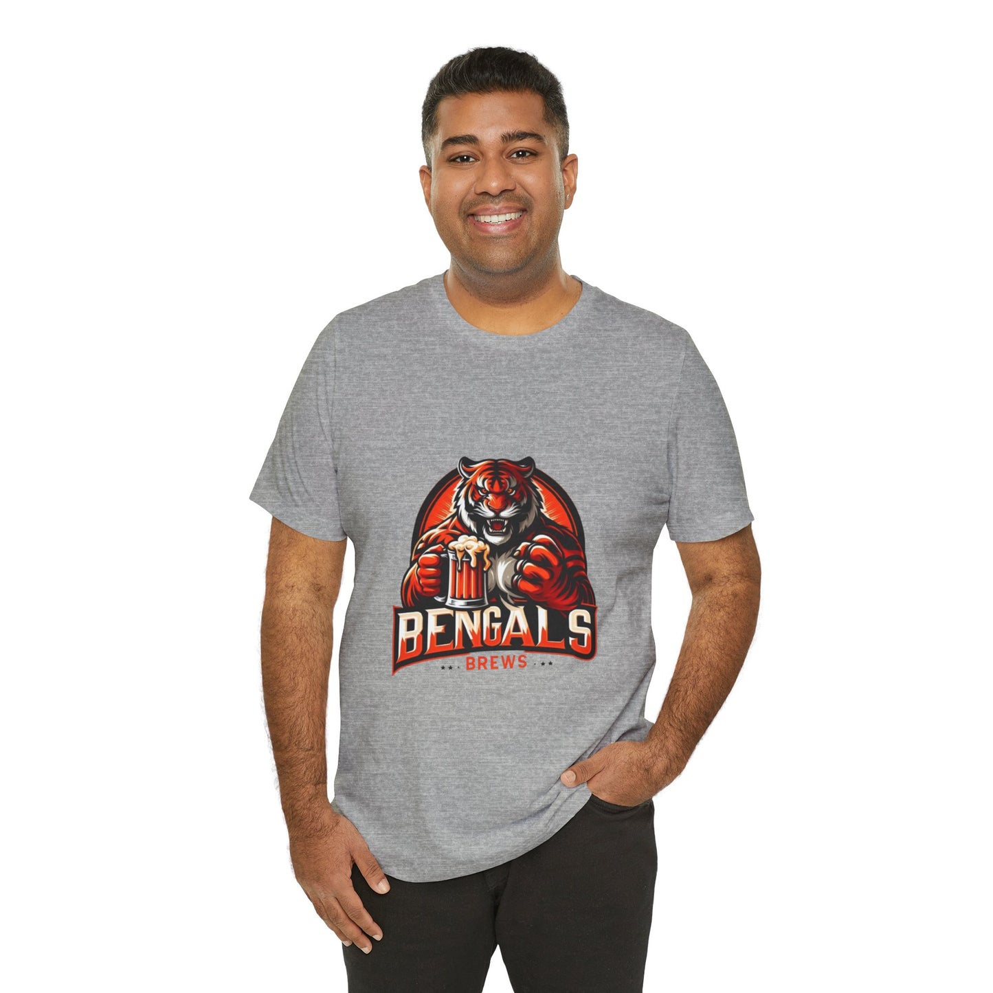 Bengals and Brews Tee Unisex Jersey Short Sleeve Tee
