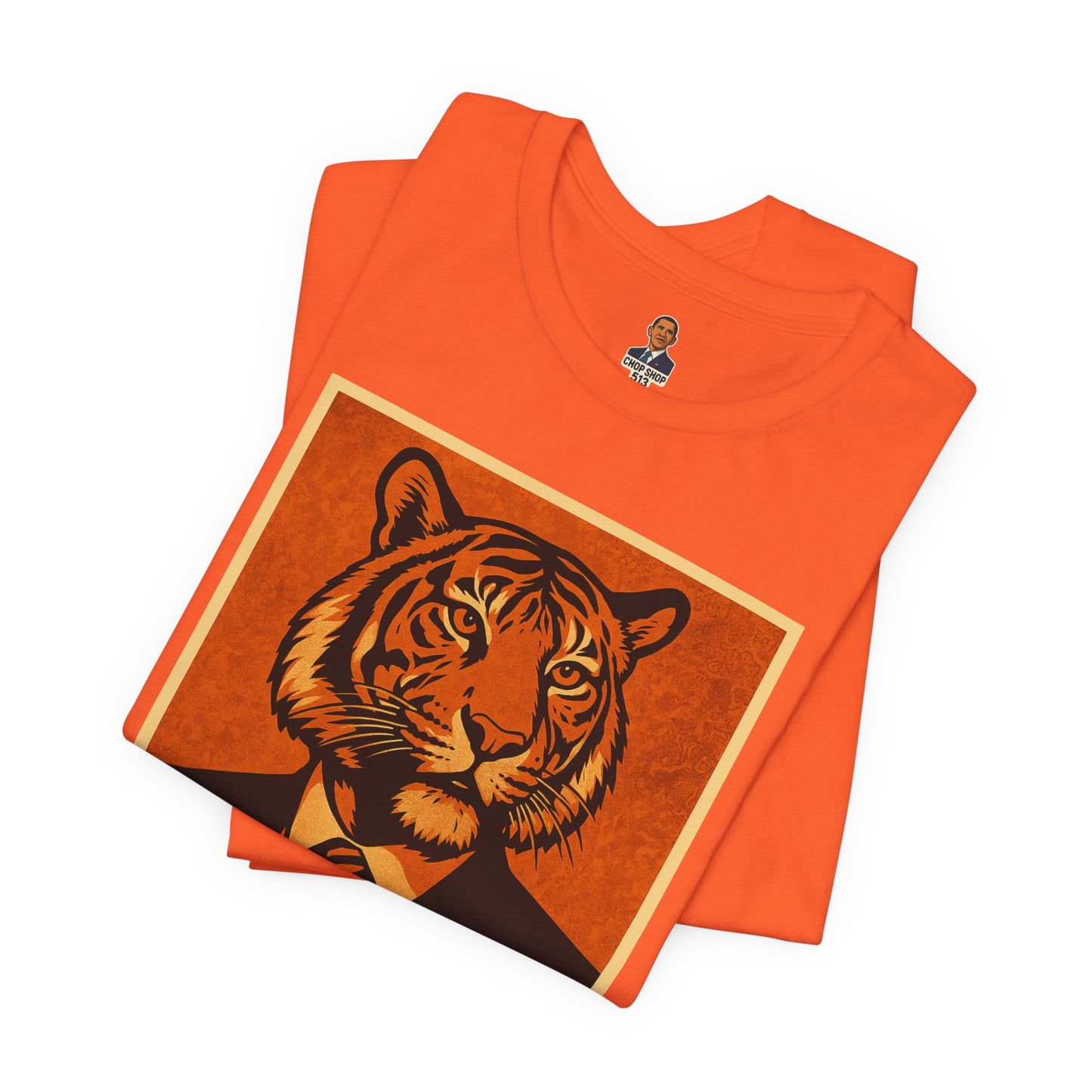 HopeTiger Graphic Tee for Game Day, Casual Wear, Statement Shirt, Unisex Orange Top, Gift for Sports Fans, Who Dey Tee