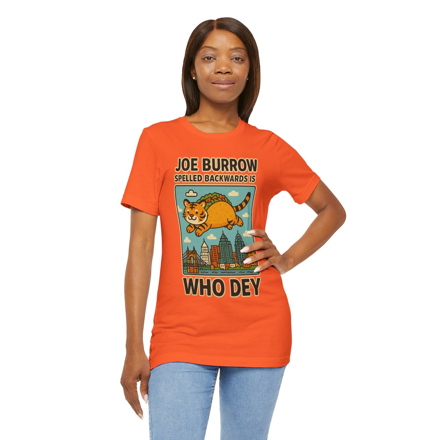 Taco Joe Who Dey Tee, Vintage Sports Shirt, Bengals Fan Apparel, Game Day Wear, Unisex Graphic Tee