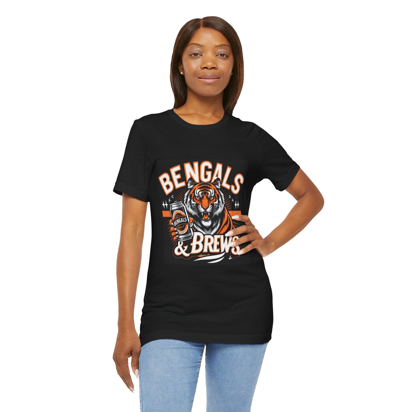 Bengals & Brews Unisex Jersey Short Sleeve Tee