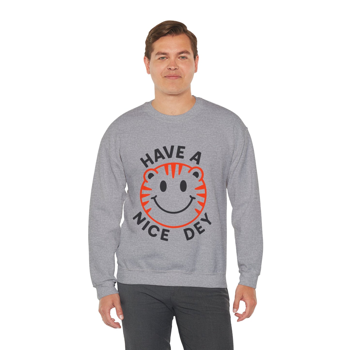 Crewneck Have a Nice Dey Sweatshirt - Cincinnati Bengals Fan Gear for Summer
