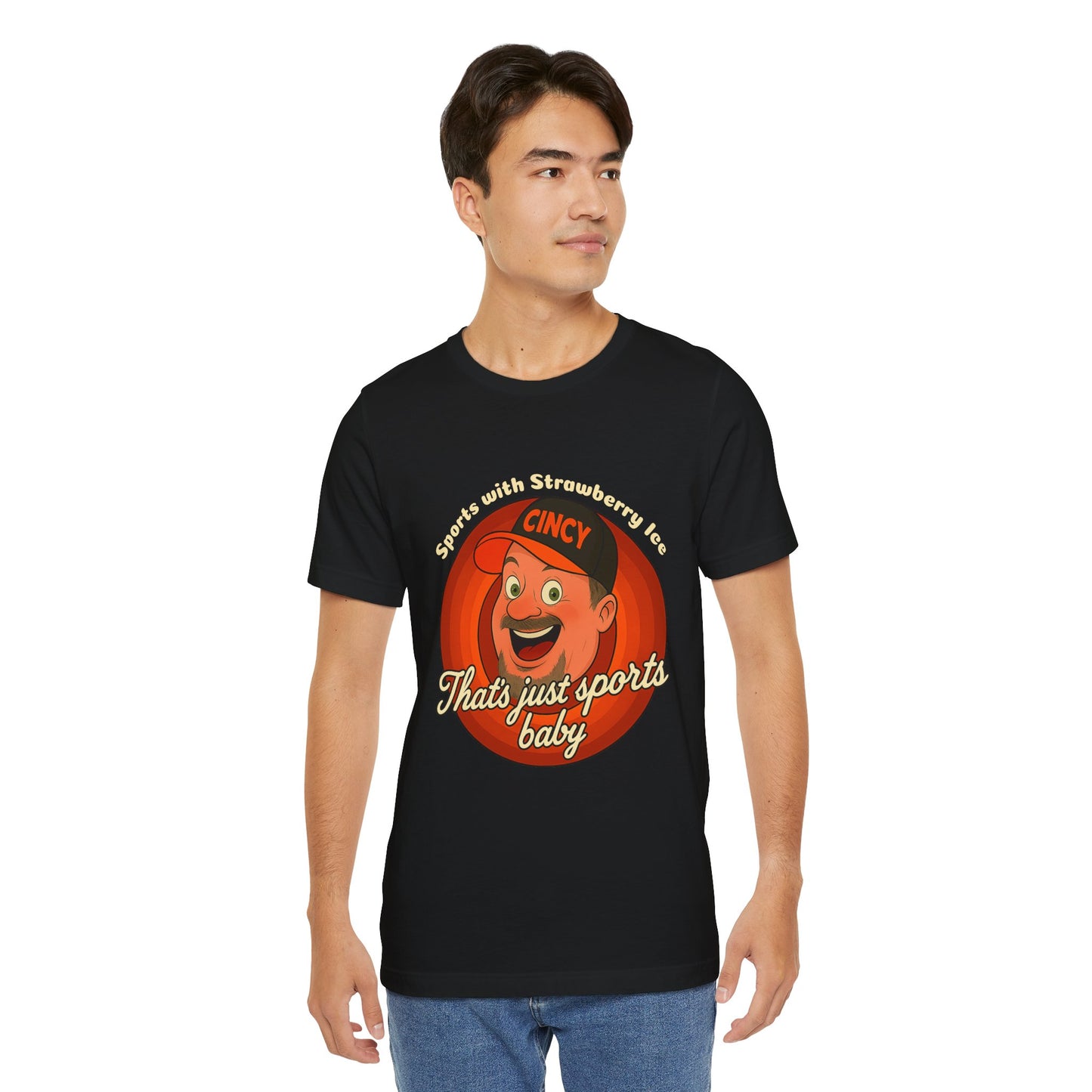 Sports with Strawberry Ice Tee, Casual Wear, Gift for Sports Fans, Unisex Shirt, Birthday or Holiday Apparel
