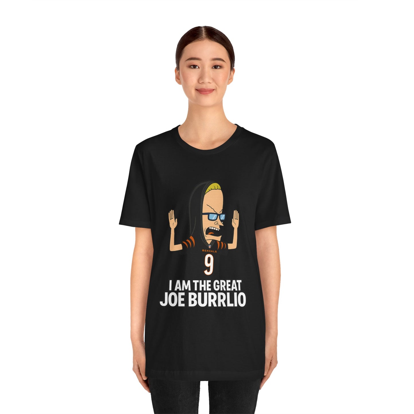 I Am The Great Joe Burrrlio Unisex Jersey Tee, Funny Graphic Tee, Sports Fan Apparel, Gift for Him, Casual Wear, Screen Print Shirt