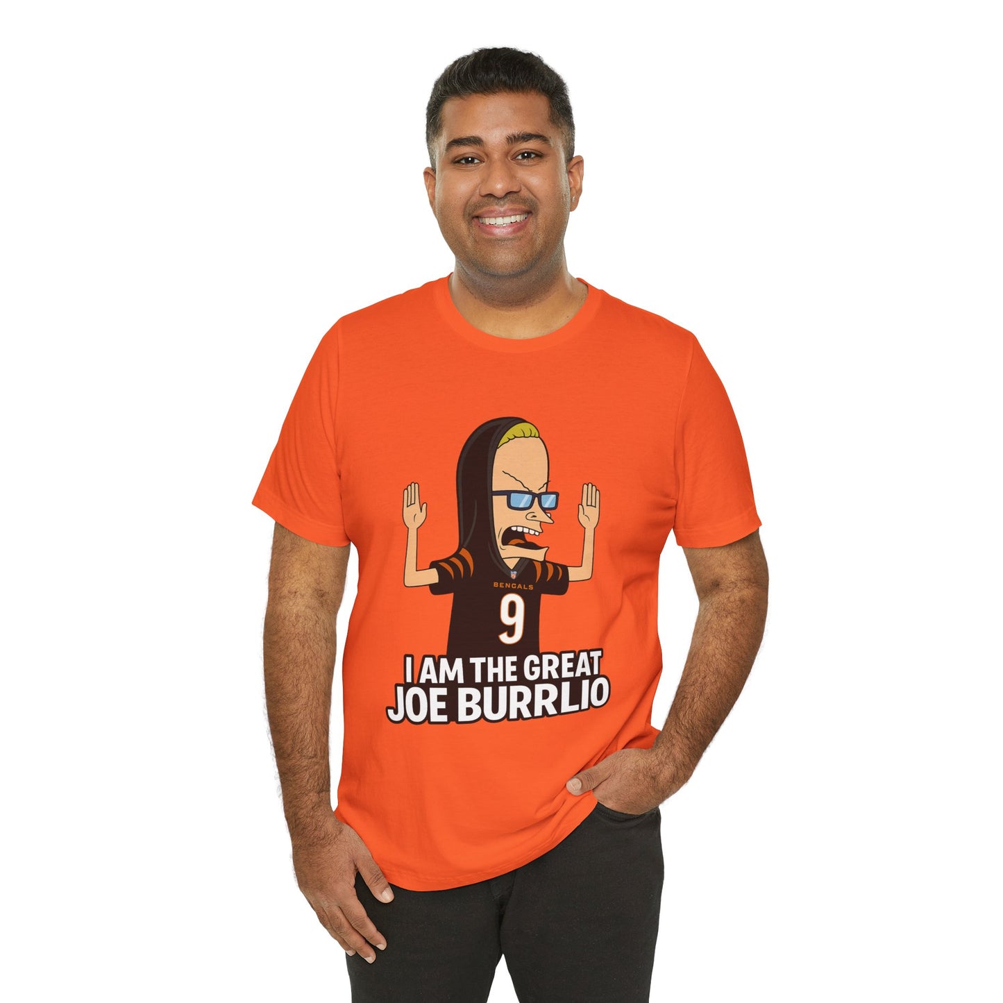 I Am The Great Joe Burrrlio Unisex Jersey Tee, Funny Graphic Tee, Sports Fan Apparel, Gift for Him, Casual Wear, Screen Print Shirt