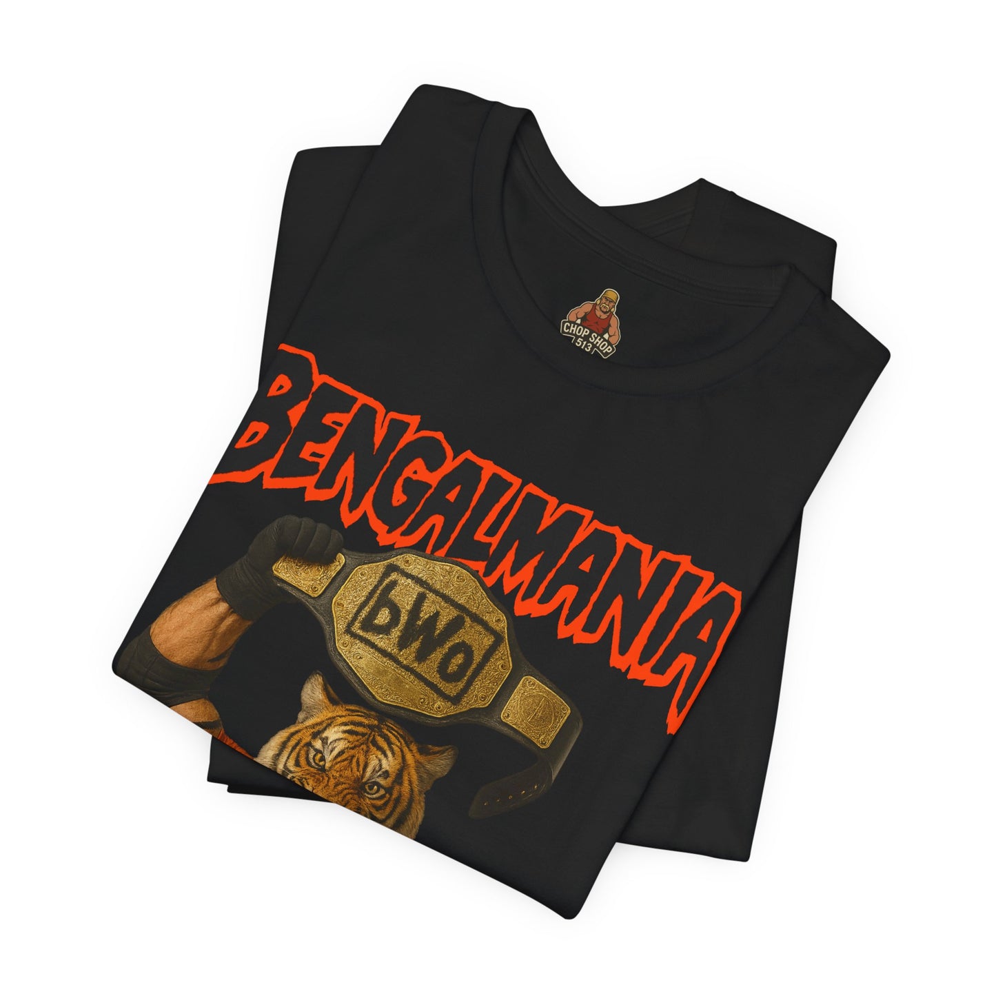 Bengalmania Unisex Tee - Fun Game Day Shirt, Casual Wear, Tiger Lover Gift, Sports Fan Apparel, Playful Orange Design