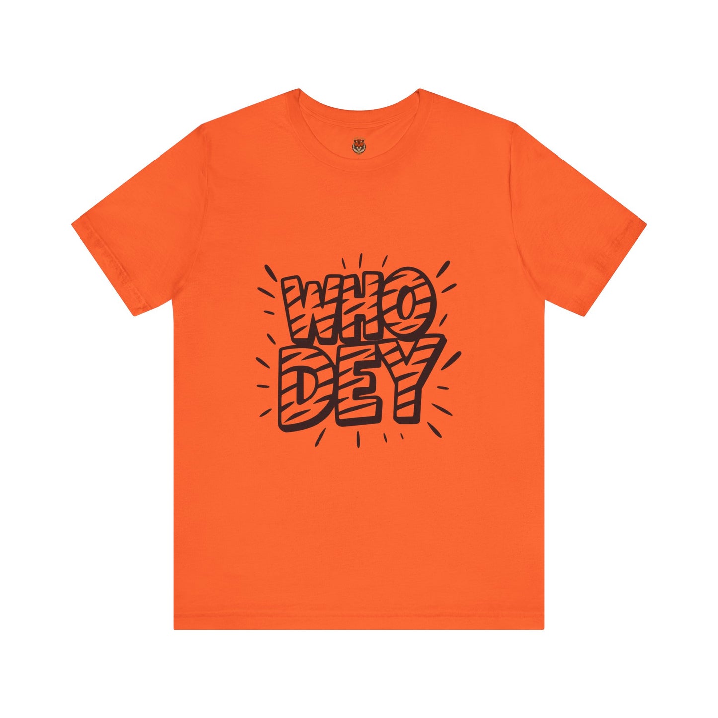 Who Dey White/Orange Out Game Unisex Jersey Short Sleeve Shirt