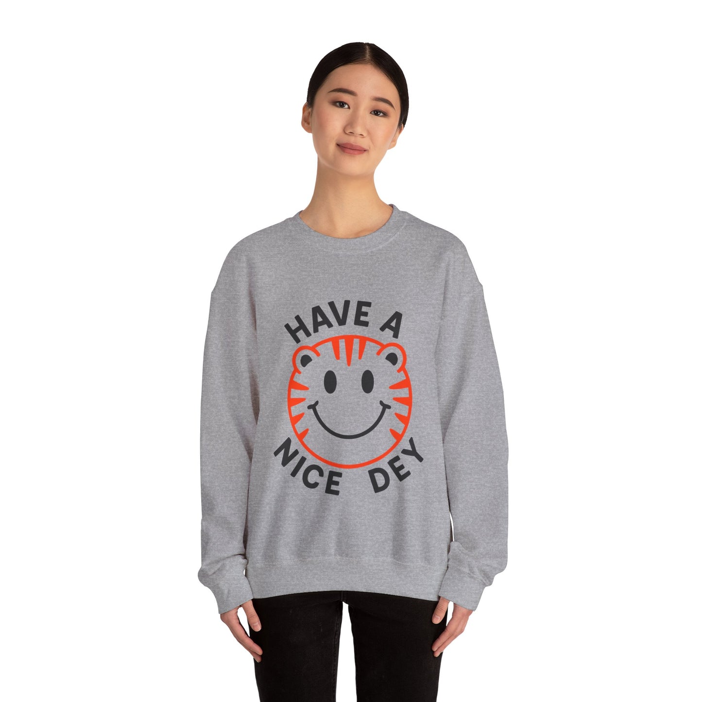 Crewneck Have a Nice Dey Sweatshirt - Cincinnati Bengals Fan Gear for Summer