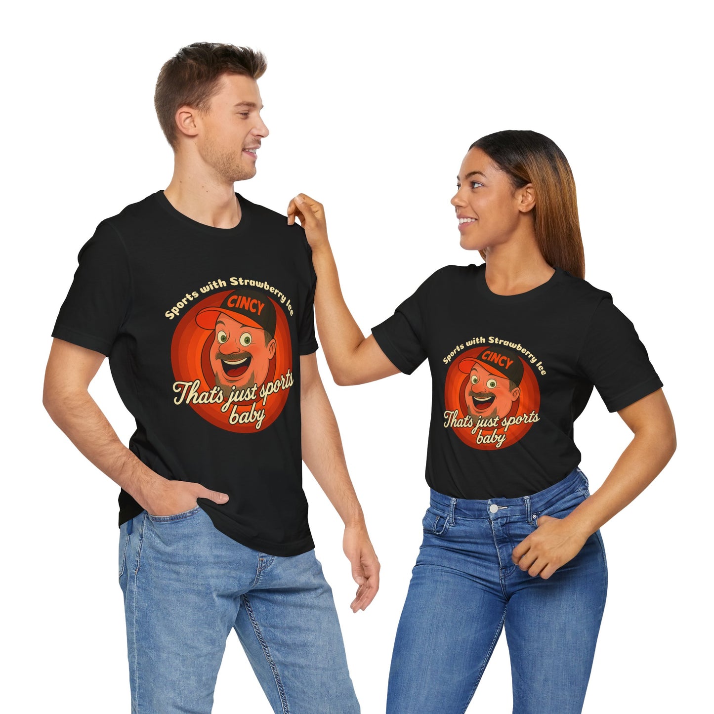 Sports with Strawberry Ice Tee, Casual Wear, Gift for Sports Fans, Unisex Shirt, Birthday or Holiday Apparel