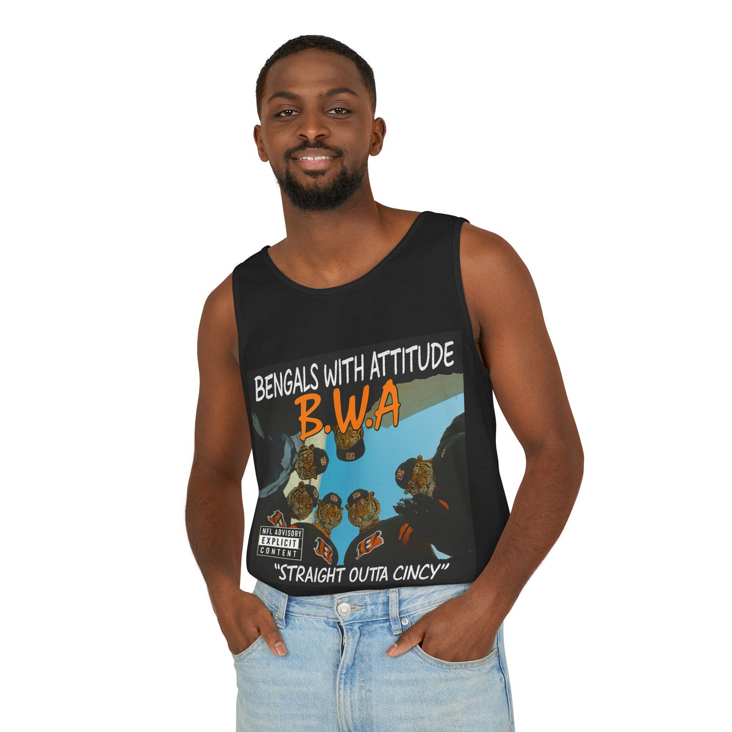 Tank Top Shirt Suns Out Guns Out Unisex Garment-Dyed