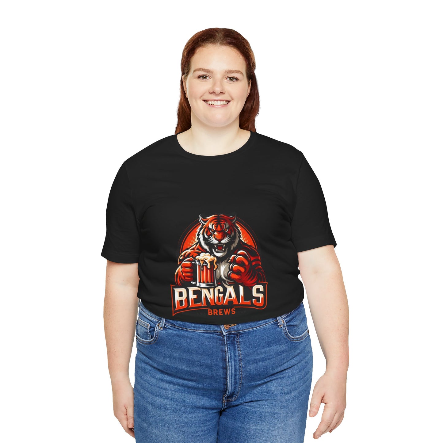 Bengals and Brews Tee Unisex Jersey Short Sleeve Tee