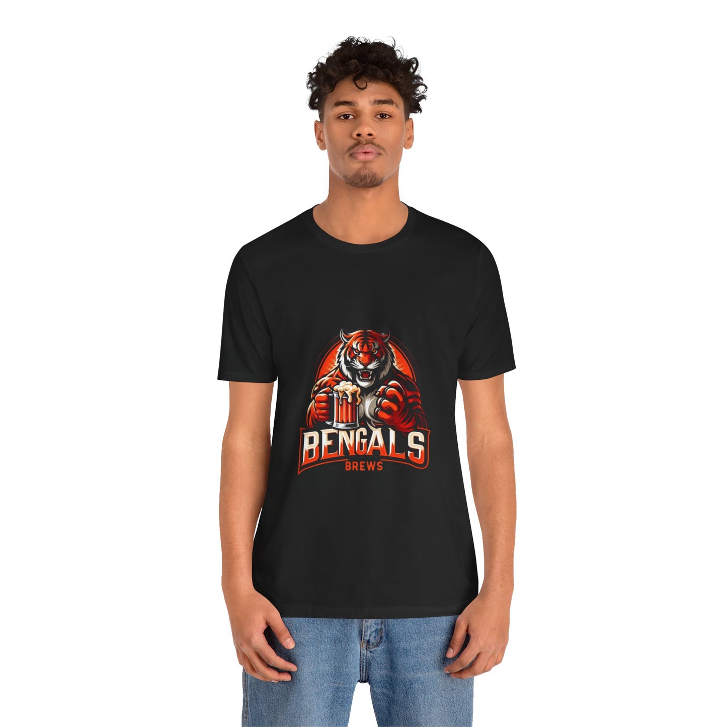 Bengals and Brews Tee Unisex Jersey Short Sleeve Tee
