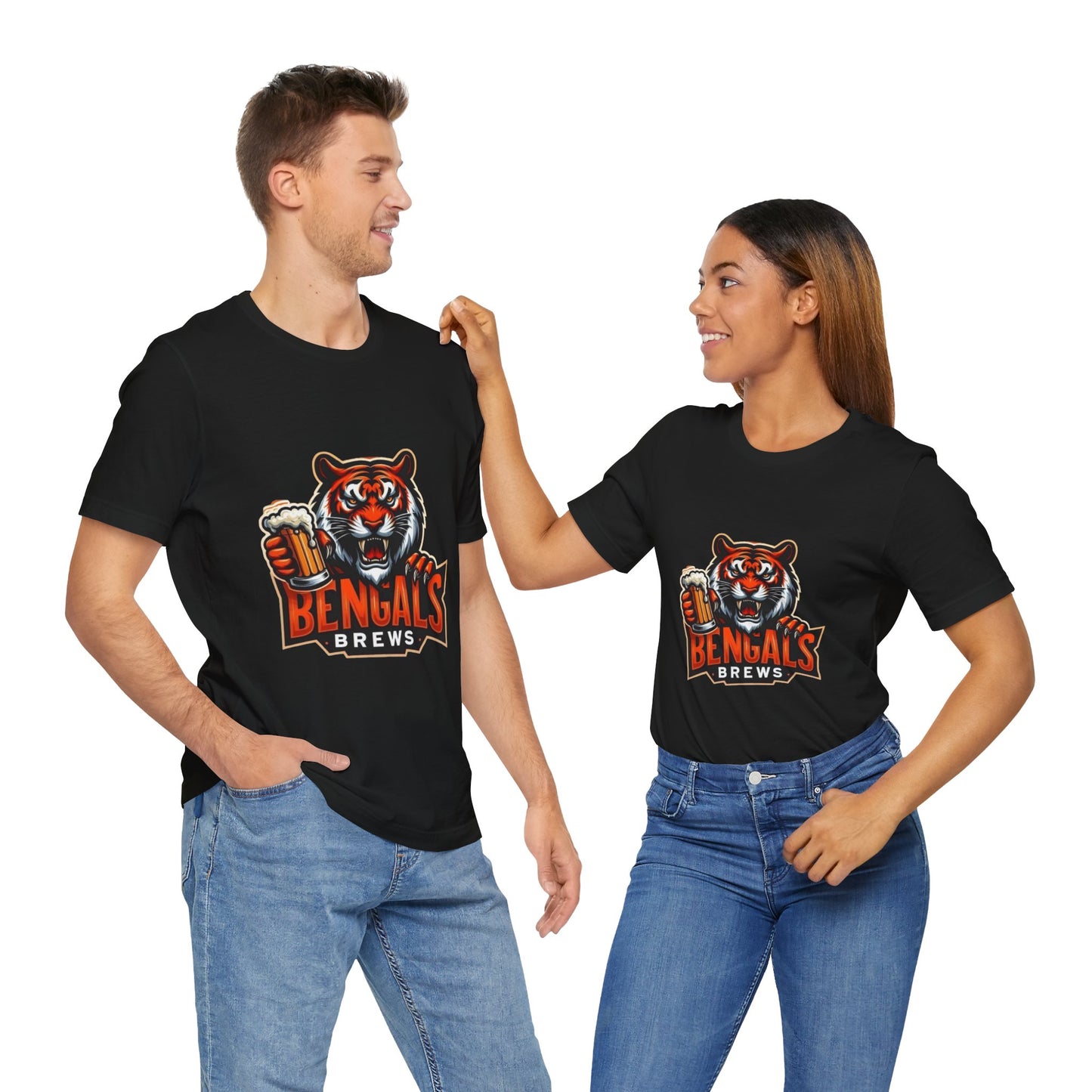 Bengals and Brews Tee Unisex Jersey Short Sleeve Tee