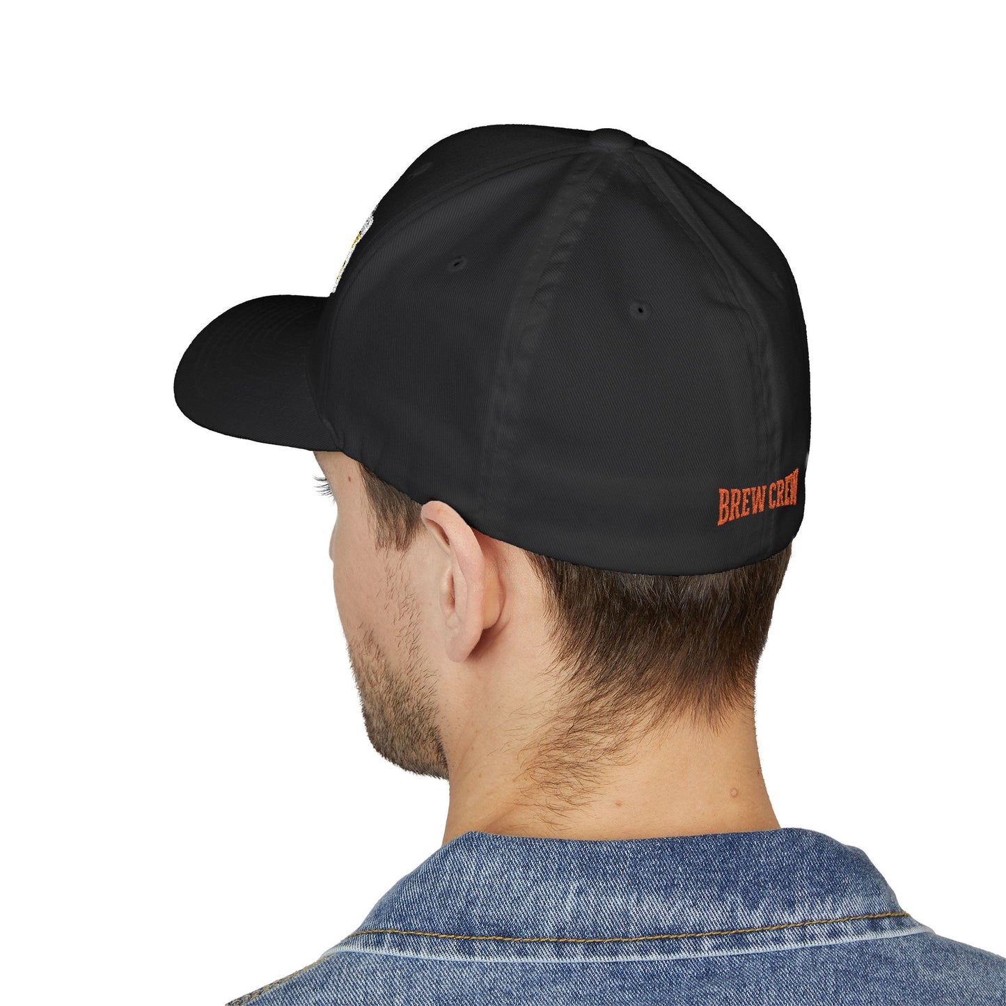 Embroidered Bengals and Brews Podcast Flex Fit Hat
