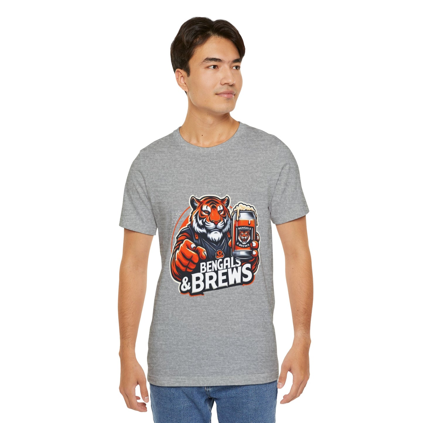 Bengals and Brews Tee Unisex Jersey Short Sleeve Tee