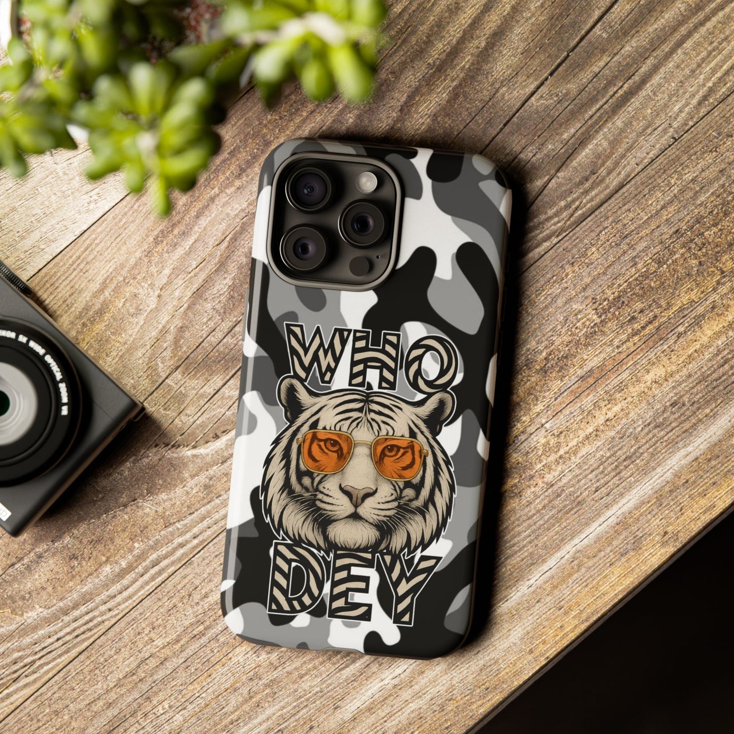 WhiteOut Tiger Phone Case for iPhone