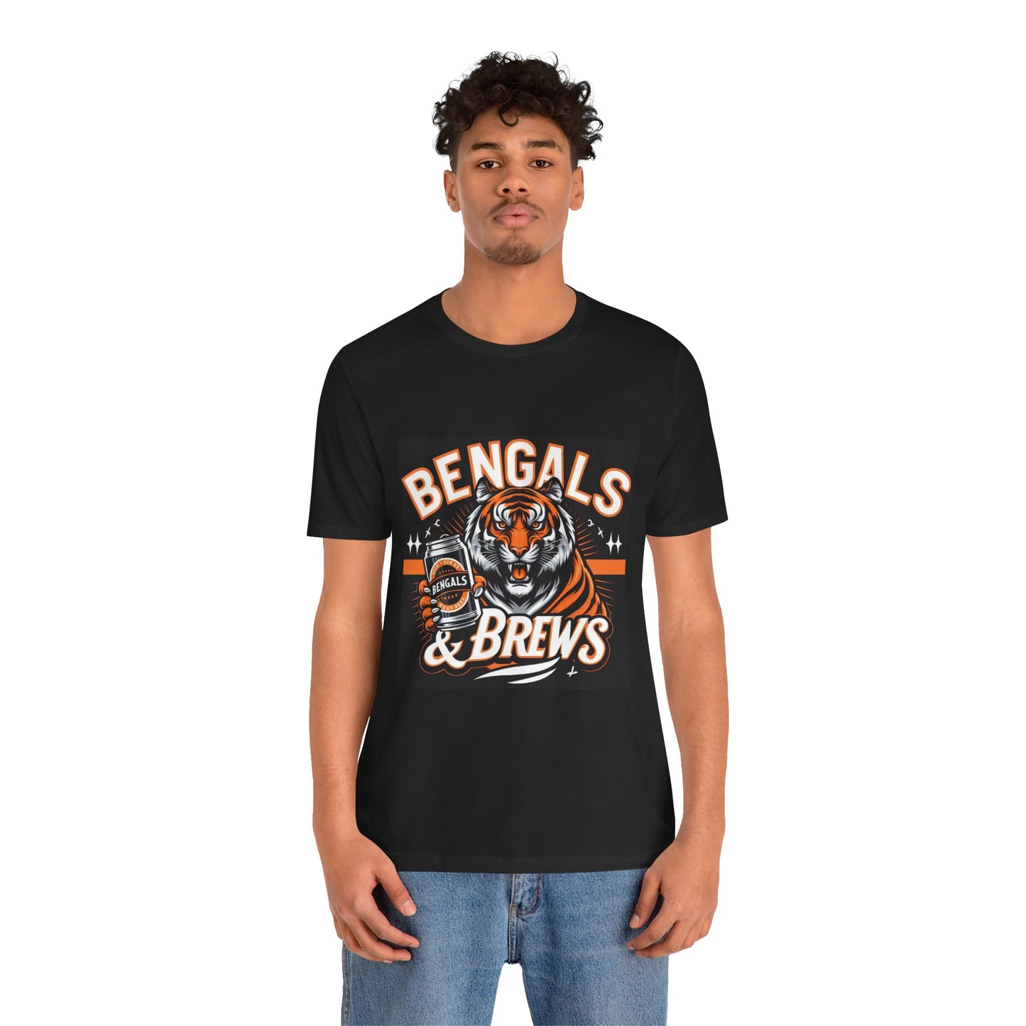 Bengals & Brews Unisex Jersey Short Sleeve Tee