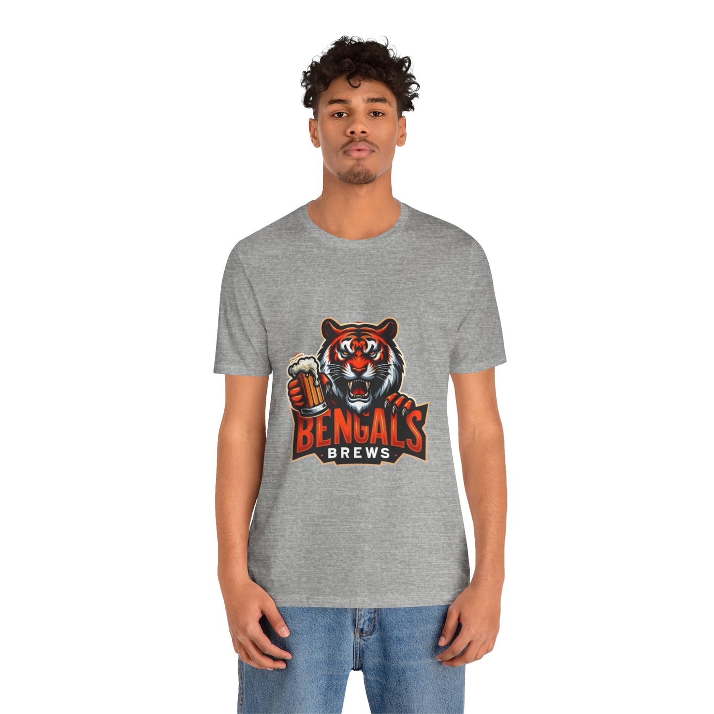 Bengals and Brews Tee Unisex Jersey Short Sleeve Tee
