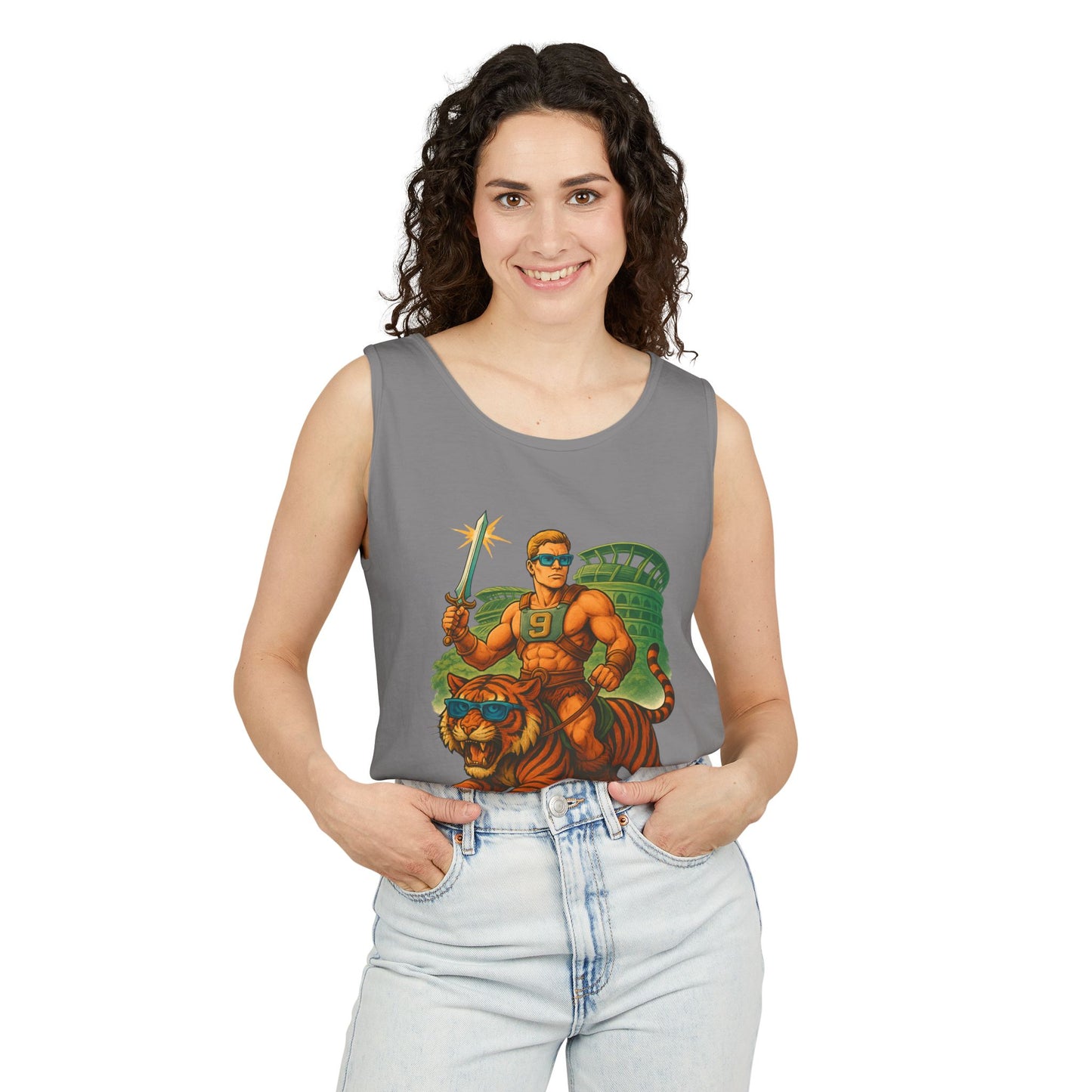 Tank Top Bengals He-Man Parody Summer Suns Out Guns Out
