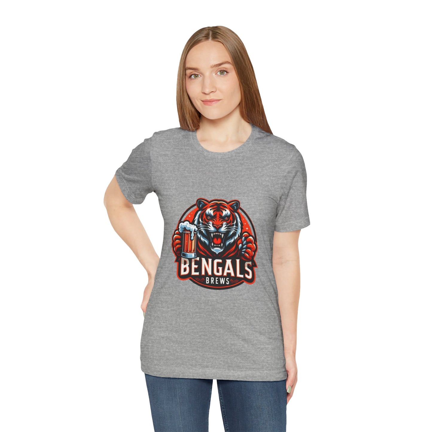 Bengals and Brews Tee Unisex Jersey Short Sleeve Tee