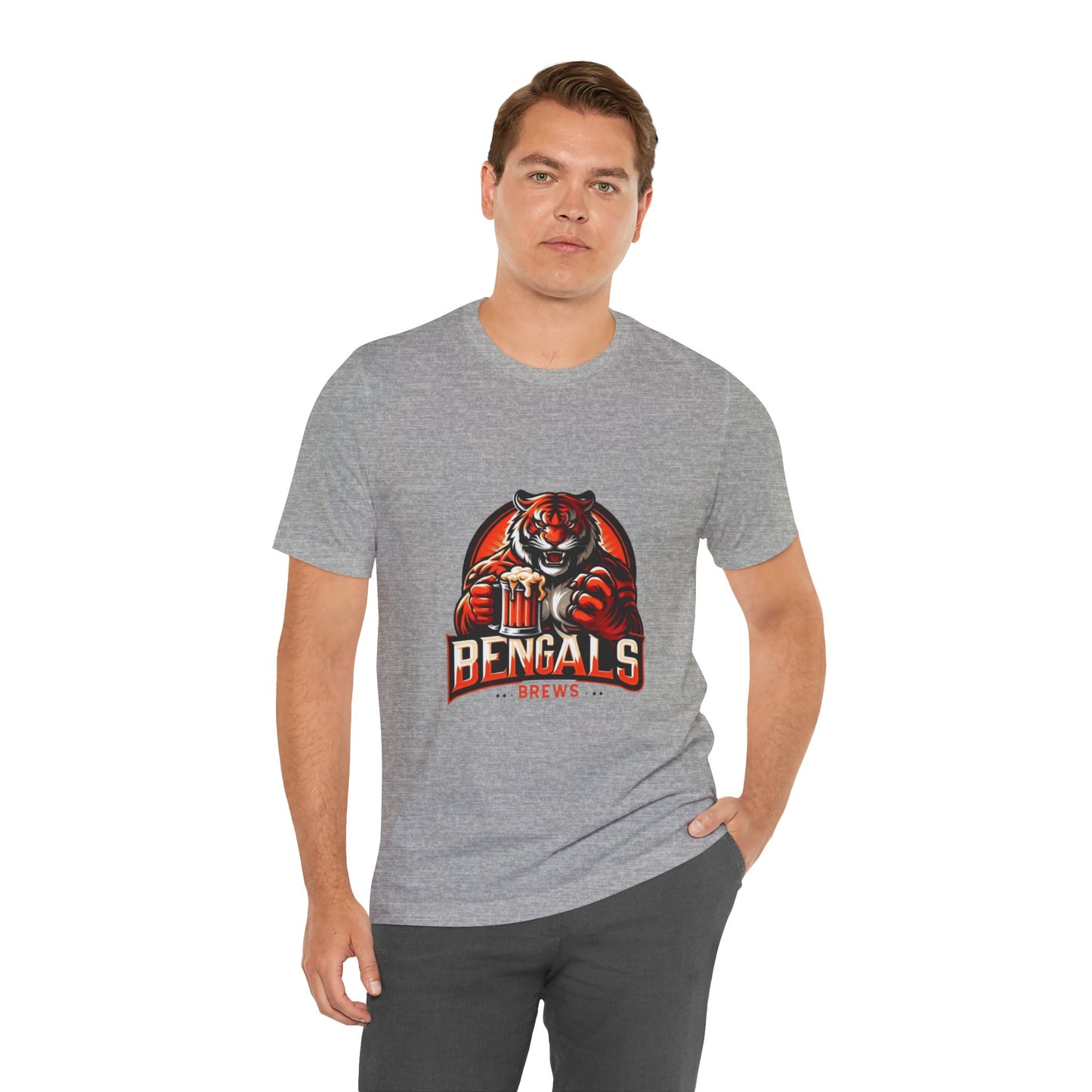 Bengals and Brews Tee Unisex Jersey Short Sleeve Tee