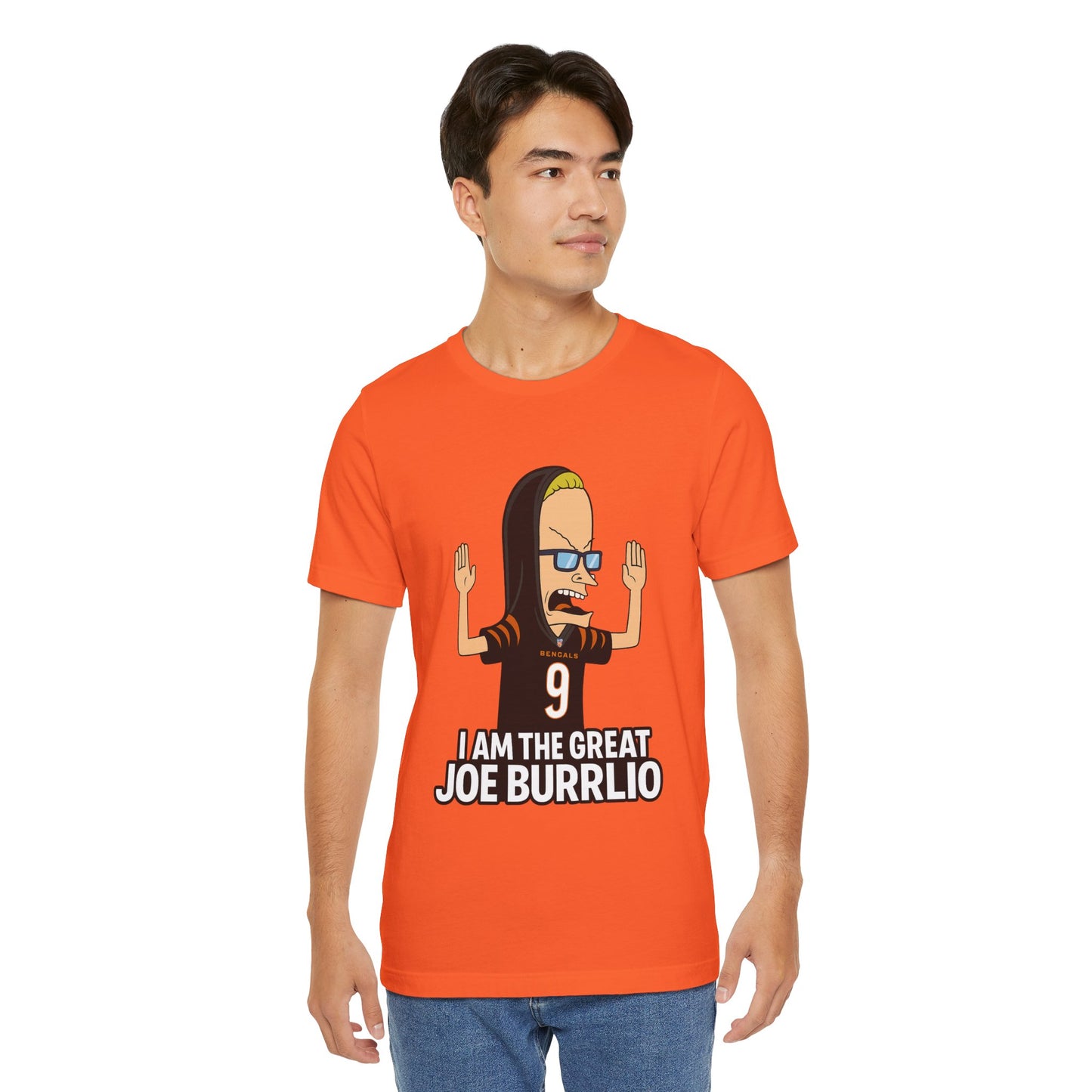 I Am The Great Joe Burrrlio Unisex Jersey Tee, Funny Graphic Tee, Sports Fan Apparel, Gift for Him, Casual Wear, Screen Print Shirt