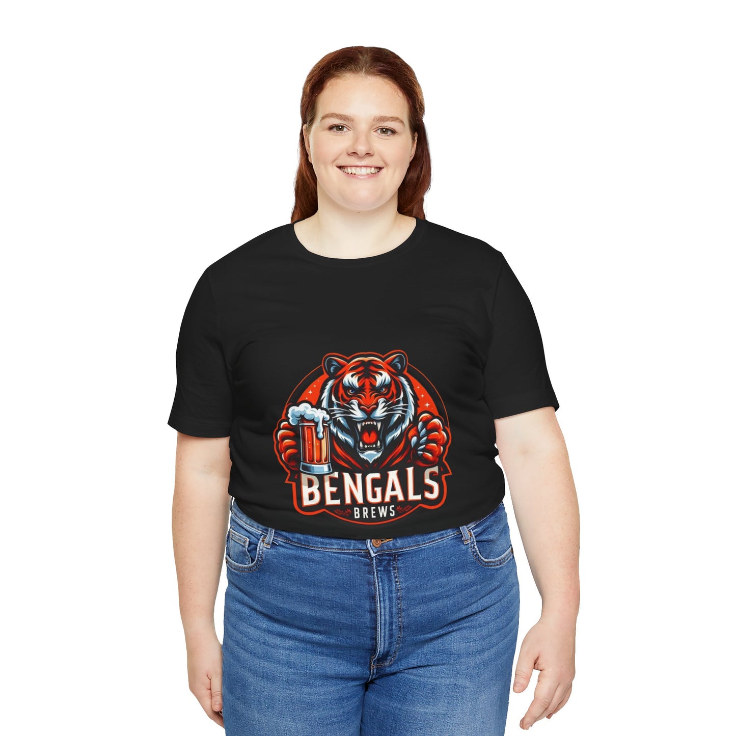 Bengals and Brews Tee Unisex Jersey Short Sleeve Tee