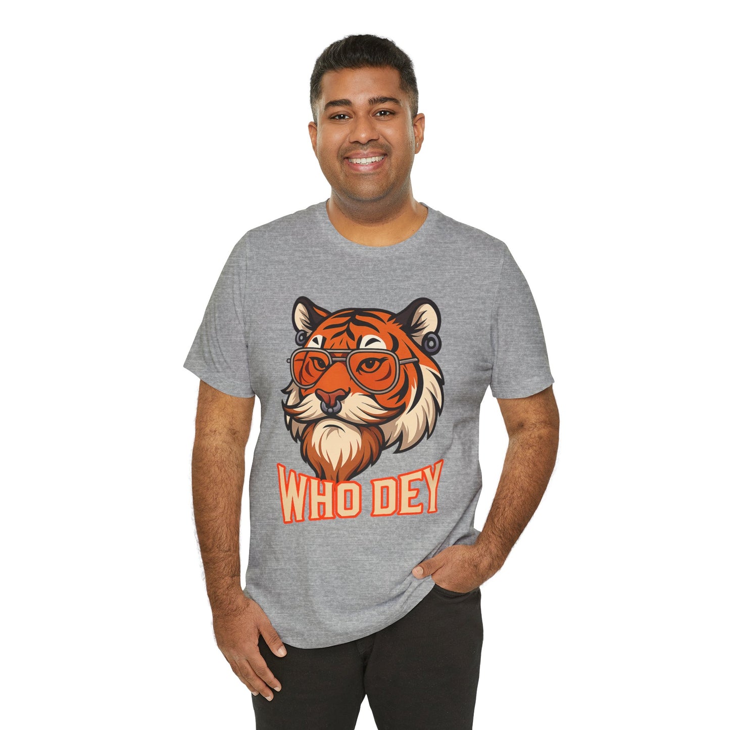 WhoDey Tiger Graphic Tee - Unisex Jersey Tee
