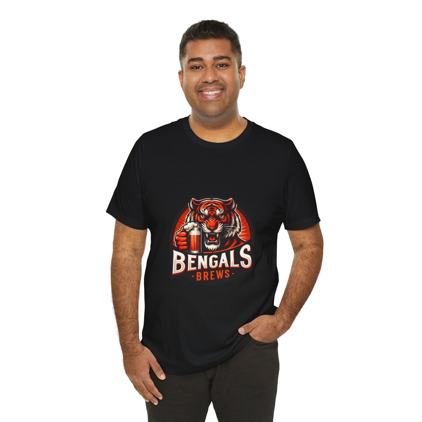 Bengals and Brews Tee Unisex Jersey Short Sleeve Tee
