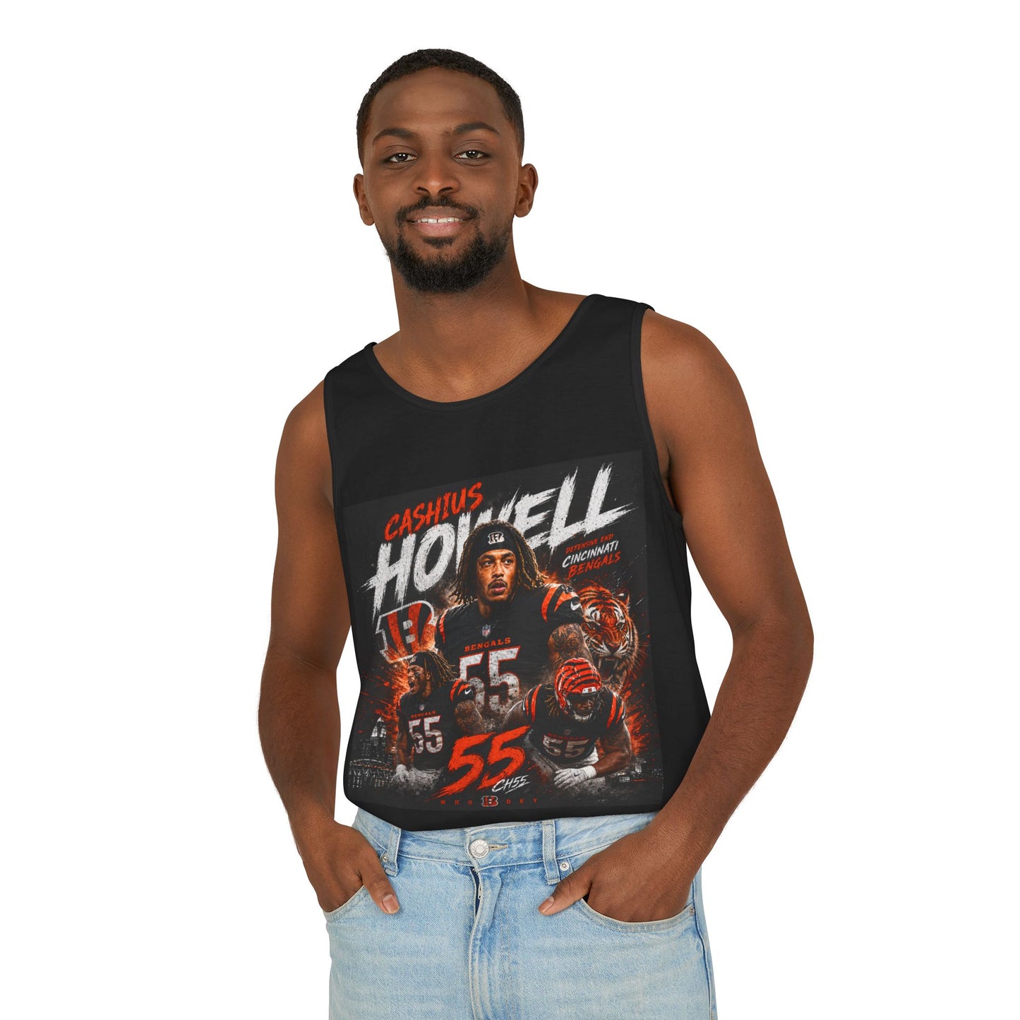 Cashtus Howell #55 Football Tank Top — Player Tribute Jersey Tank