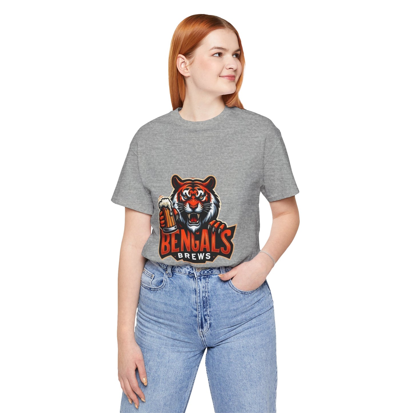 Bengals and Brews Tee Unisex Jersey Short Sleeve Tee
