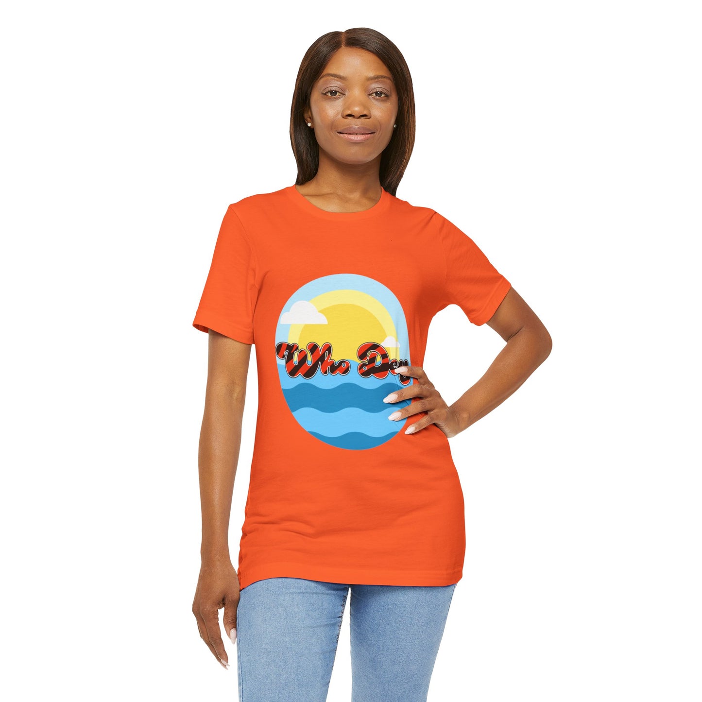 Who Dey Vibes Unisex Jersey Short Sleeve Tee
