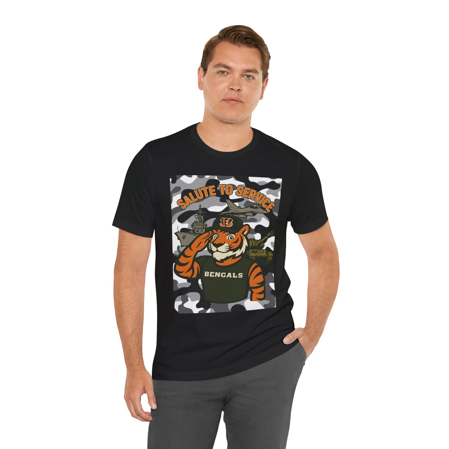 Salute to Service Tigers Unisex Jersey Tee - Camo Design