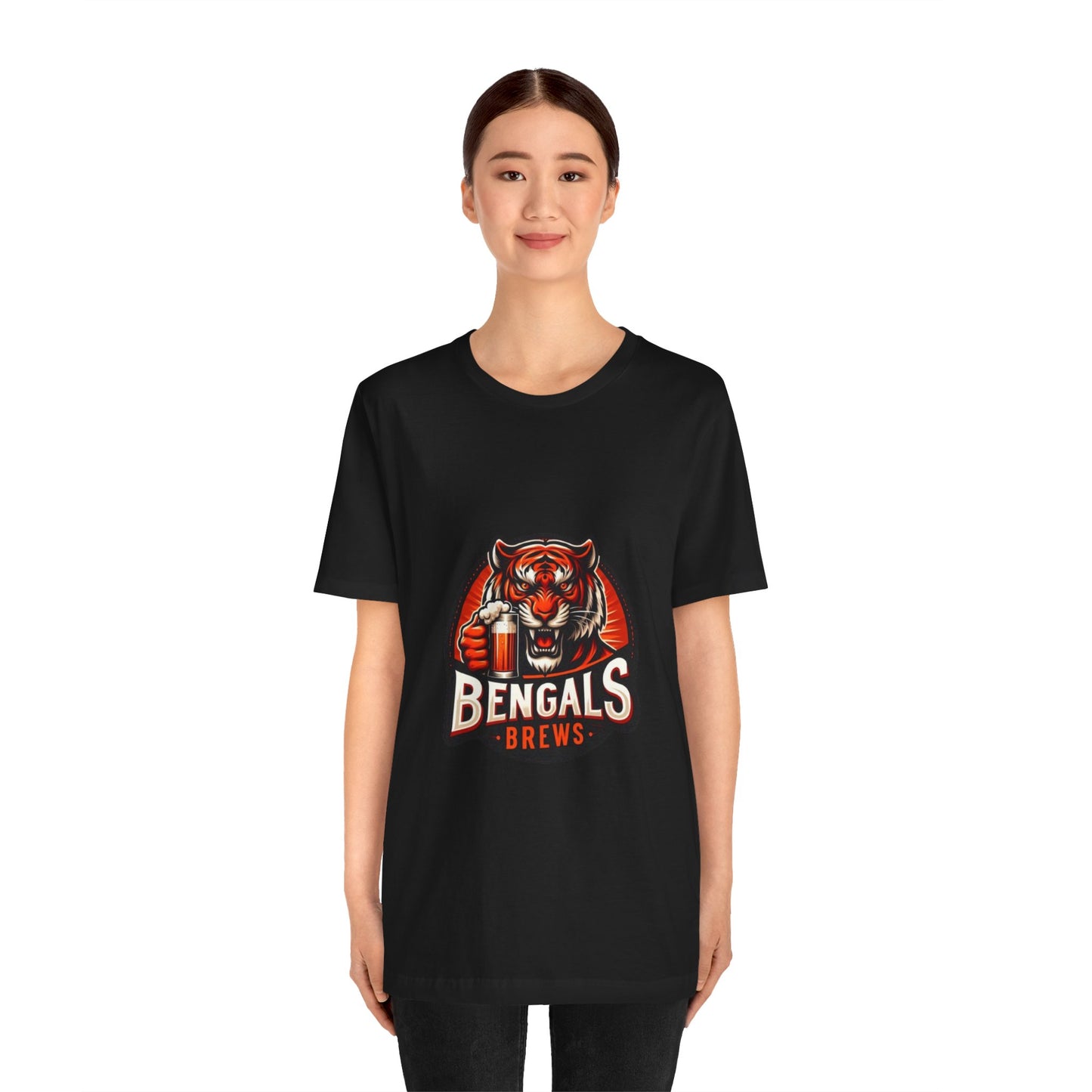 Bengals and Brews Tee Unisex Jersey Short Sleeve Tee