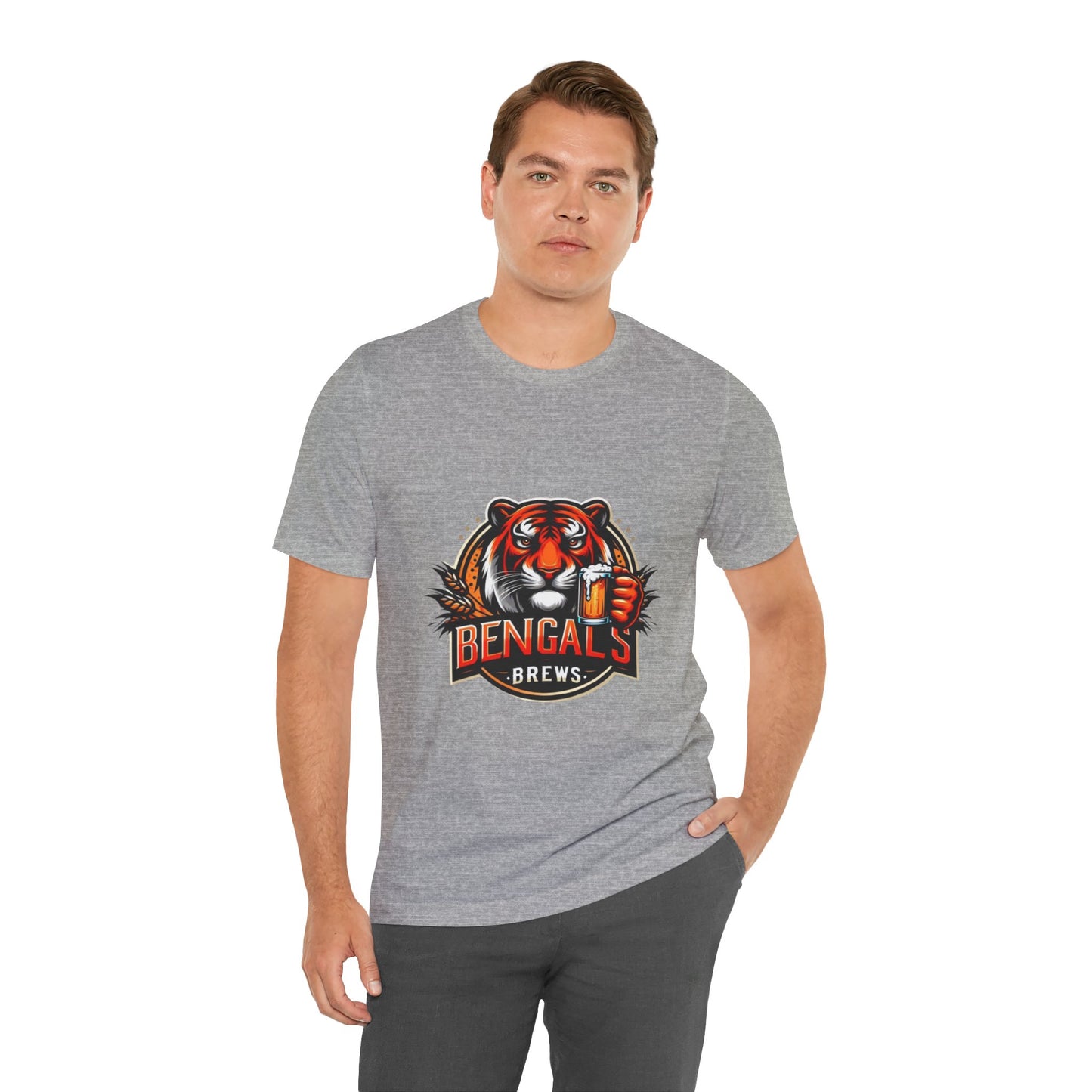 Bengals and Brews Tee Unisex Jersey Short Sleeve Tee