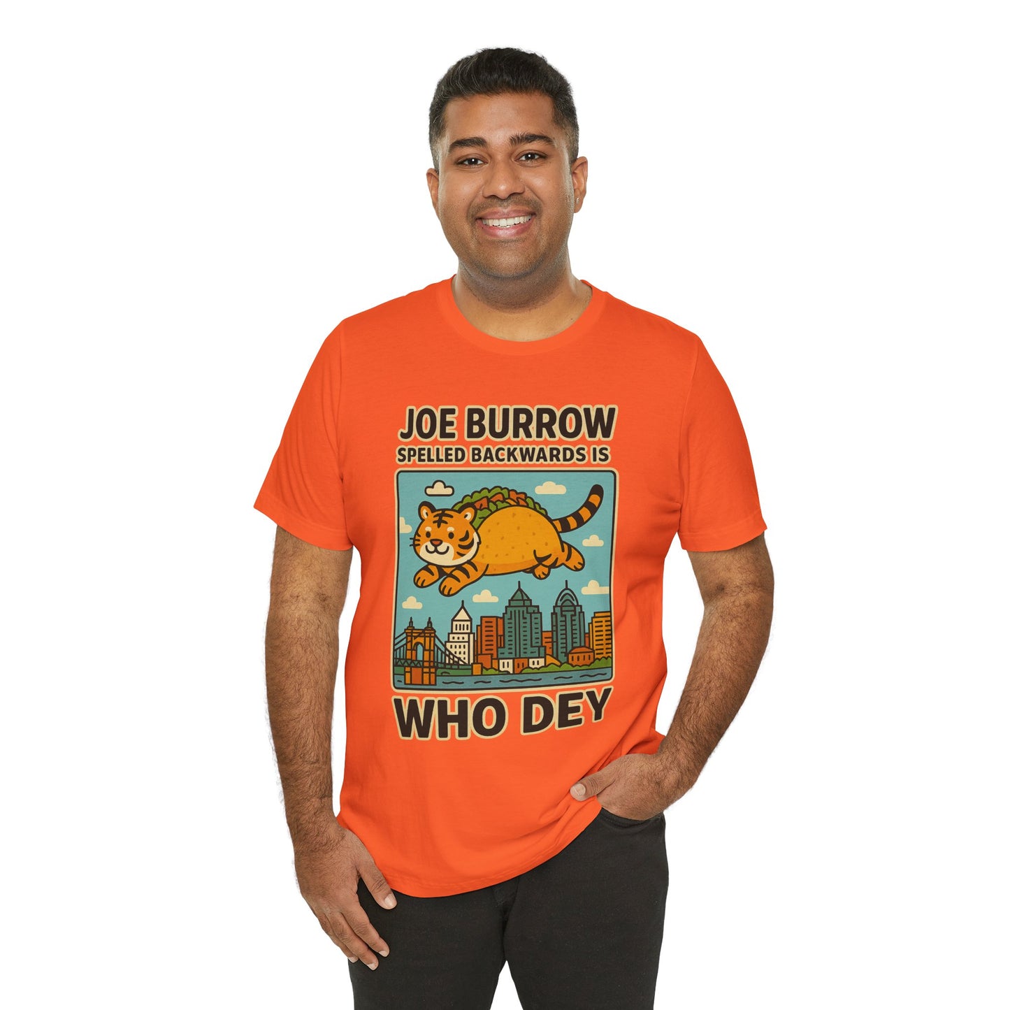 Taco Joe Who Dey Tee, Vintage Sports Shirt, Bengals Fan Apparel, Game Day Wear, Unisex Graphic Tee