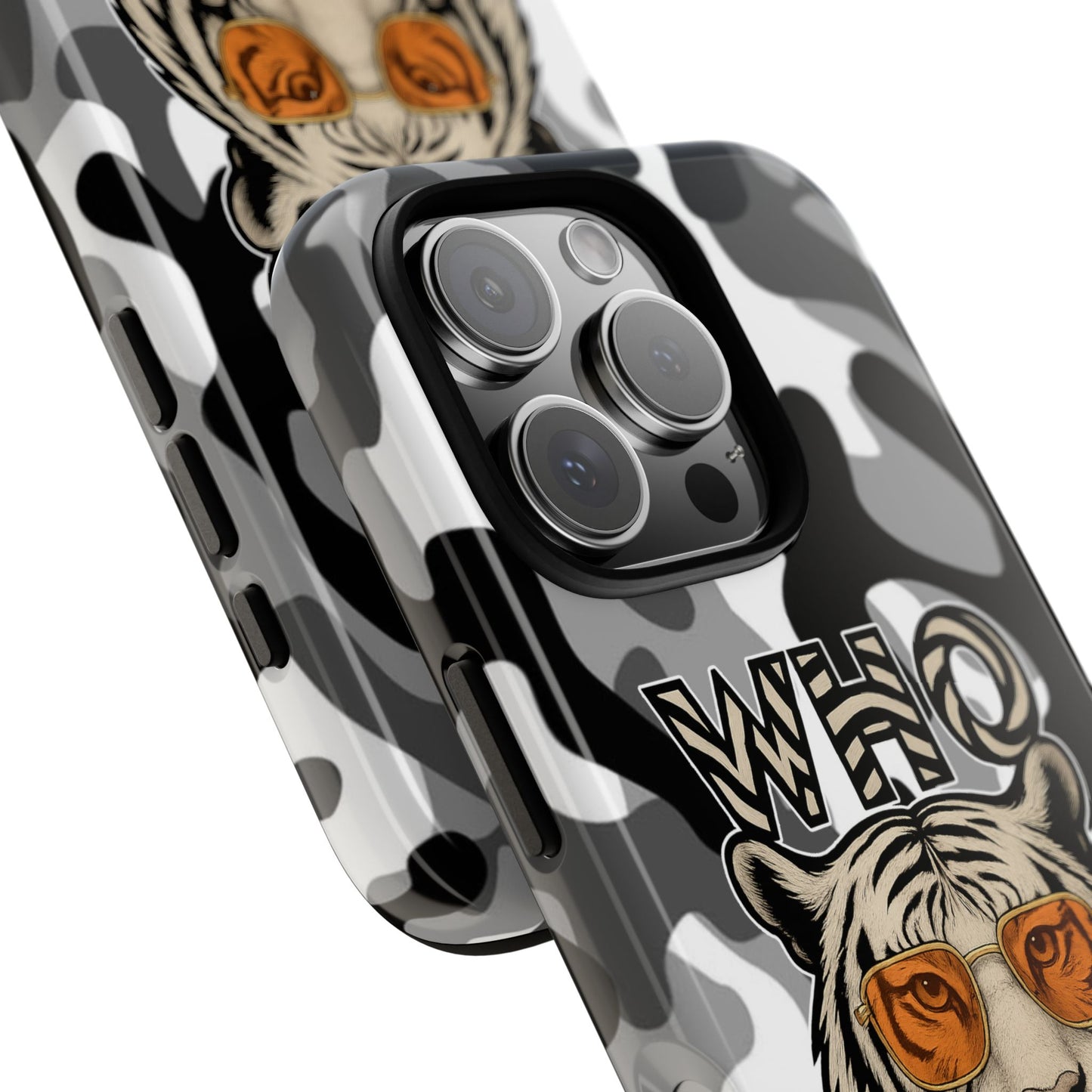 WhiteOut Tiger Phone Case for iPhone