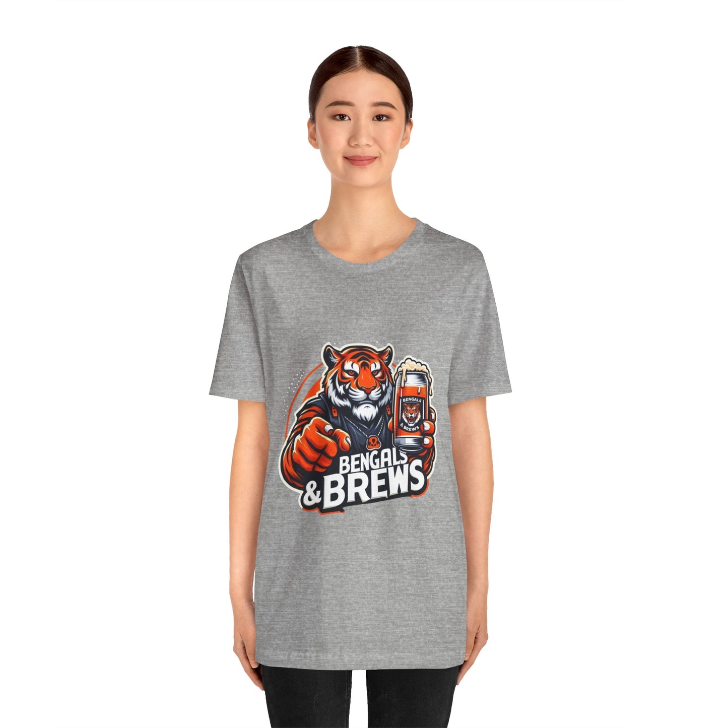 Bengals and Brews Tee Unisex Jersey Short Sleeve Tee